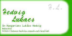 hedvig lukacs business card